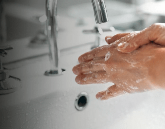 Regular hand washing